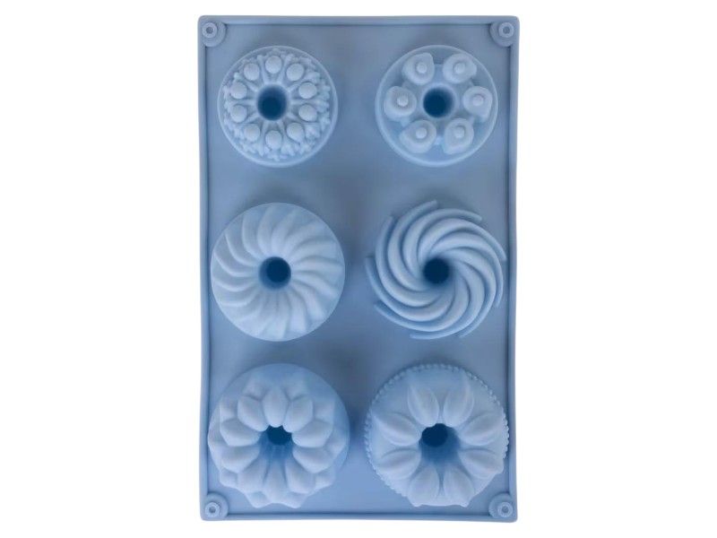 La Cucina 6-Cavity Silicone Donut Mold Baking &amp; Dessert Form| Reusable
