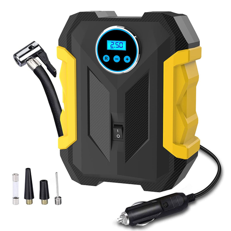 AstroAI Tire Inflator Portable Air Pump for Car Tires, Digital Air  Compressor 150PSI, Yellow