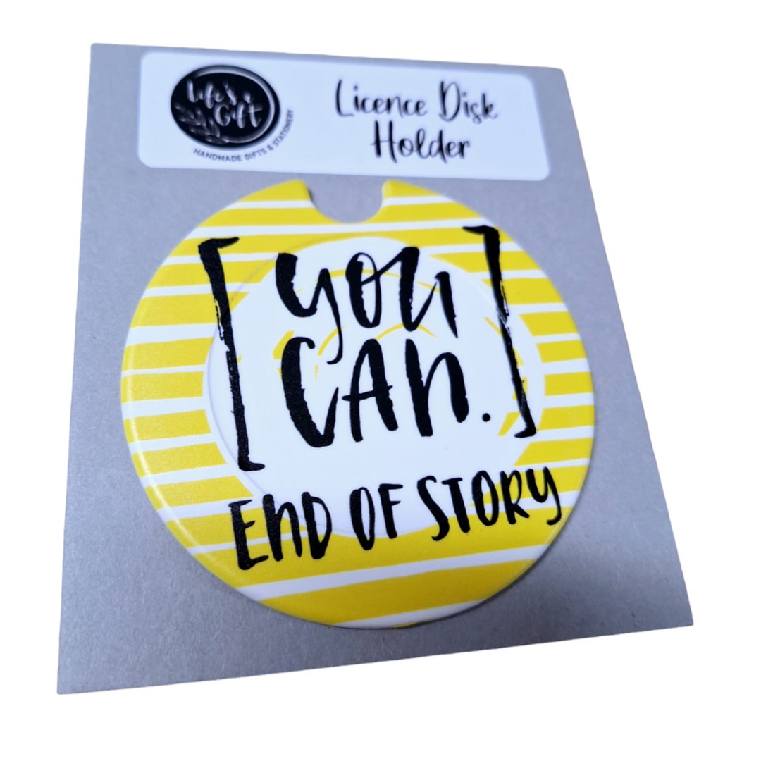 Licence Disk Holder You Can End of Story Shop Today. Get it