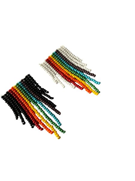 LGBTQ+ Pride Handmade Beaded x2 Pin Set - 2 Piece Rainbow Colors Collection