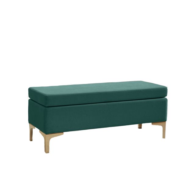 Shellia Green Upholstered Bench image