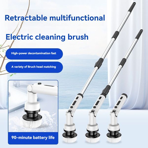 Multifunctional household electric cleaning brush and sweeping machine
