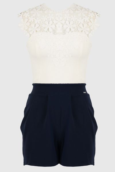 Sissy Boy Taking Care Fabric Combination Playsuit