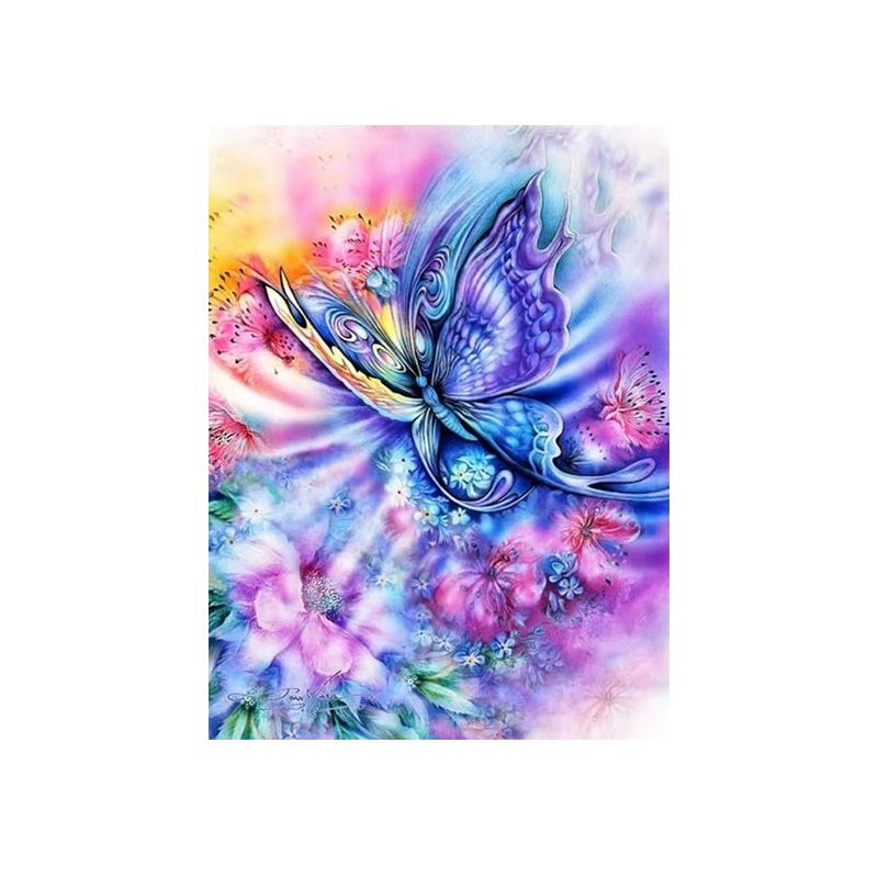 Diamond Painting DIY Kit,Full Drill, 40x30cm- Colorful Butterfly | Shop ...