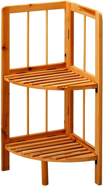 Wooden Interior Corner Rack