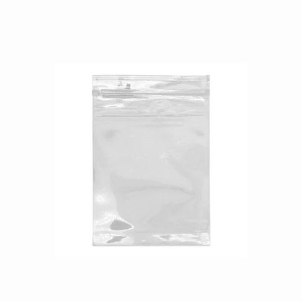 Non Stand-Up Resealable Zipper Pouch- W140mm x L200mm - Clear -100 Piece