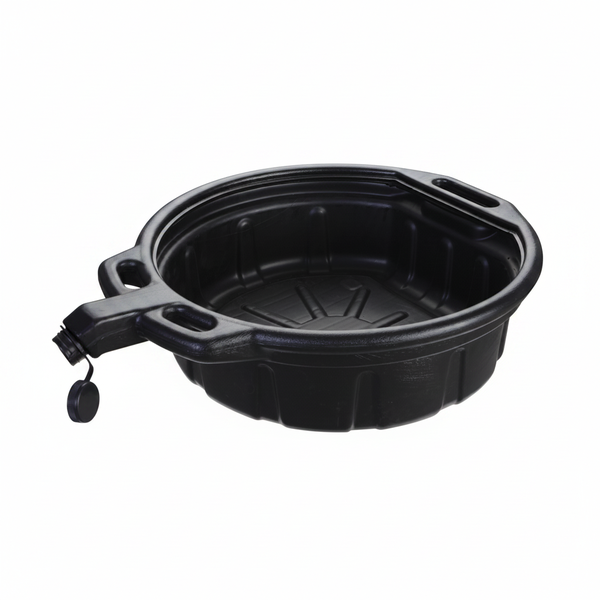 Groz 16 Litre Oil Drain Pan - Durable Leak-Proof Fluid Collector