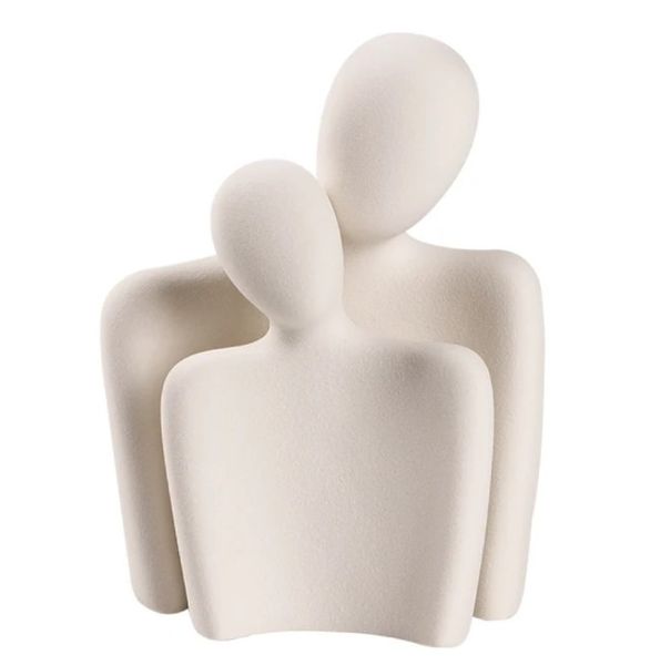 Ceramic Modern Minimalist Couple Statues