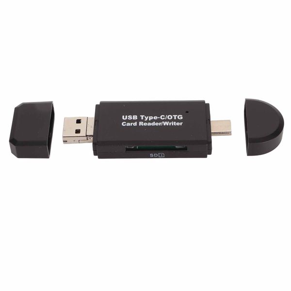 Storage Card Reader Micro USB USB USB C 3 in 1 Plug and Play Reader Writer
