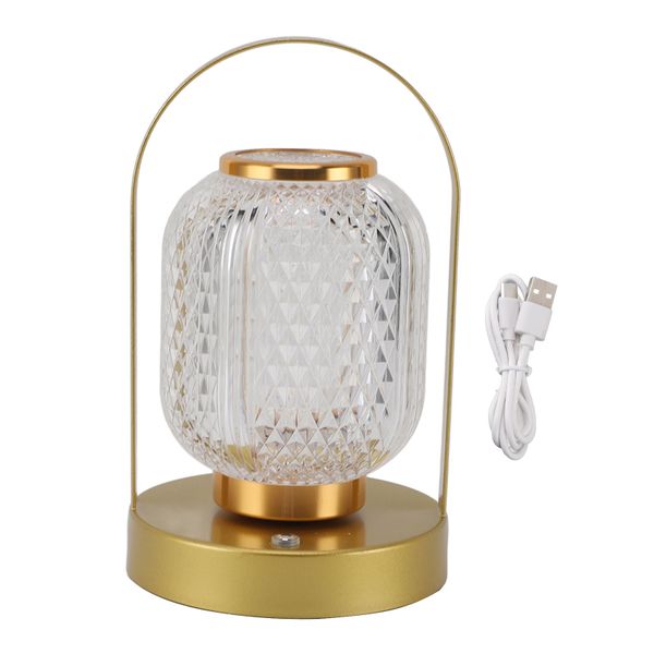 Cordless Table Lantern Battery Operated Dimmable for Outdoor Camping