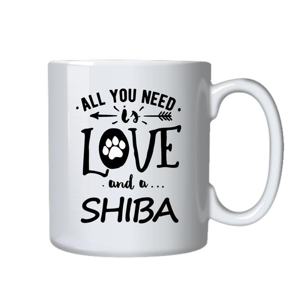 Shiba And Love Coffee Mug - Best Shiba Dog Owners Gift Idea for