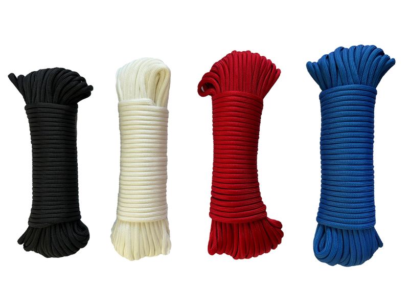 Paracord 550 Type III - 100% Nylon - 15m Bold Colour 4 Pack