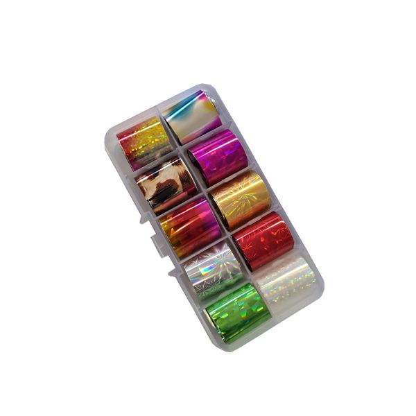 Nail Decoration Nail Foil Transfer Sticker - 10 Colors