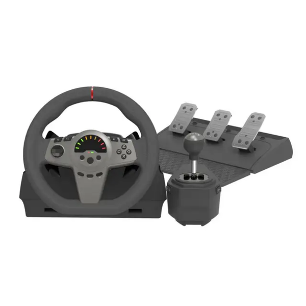 Three Pedals Gaming Steering Wheel