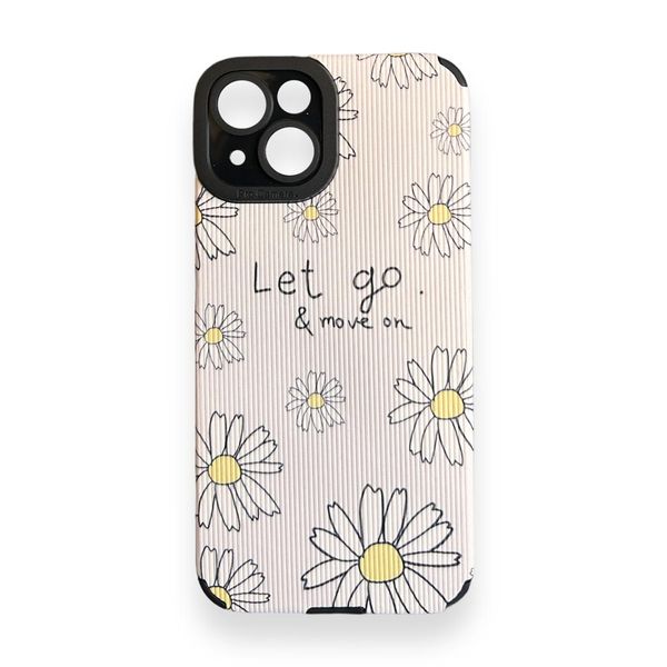 AMA Let Go &amp; Move On Flower Silicon Protective Case For iPhone 14 Pro Max