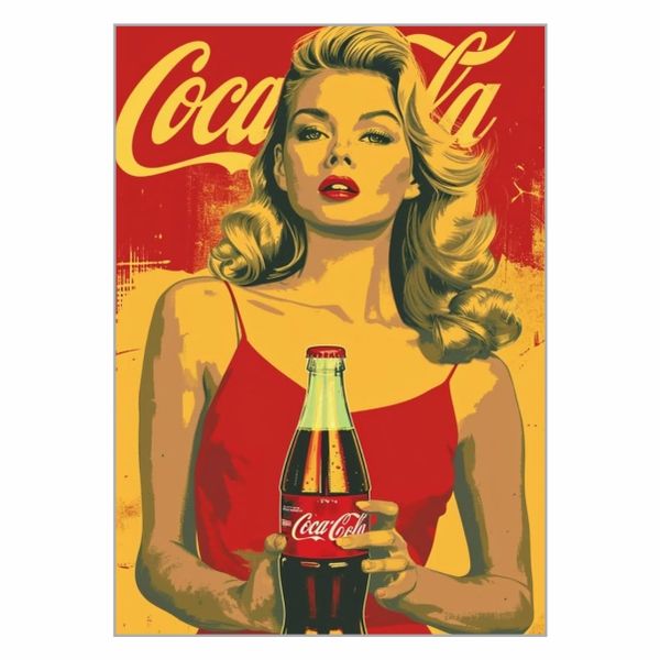 Coca Cola Woman Poster - A1
