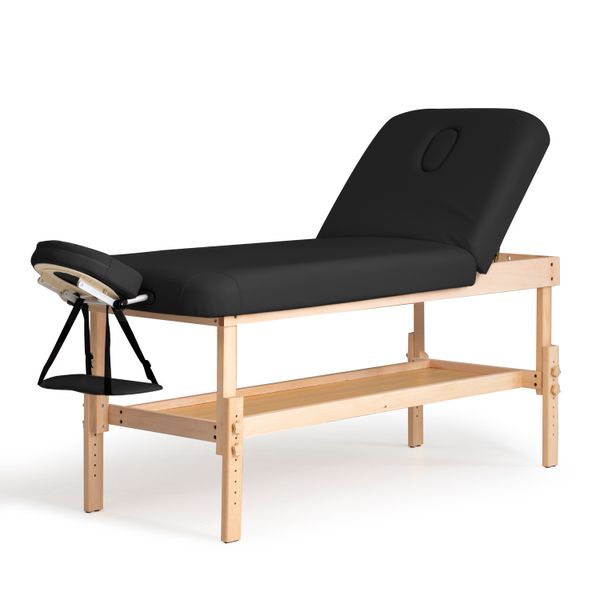 Spa Massage Bed - 2-Section - Black