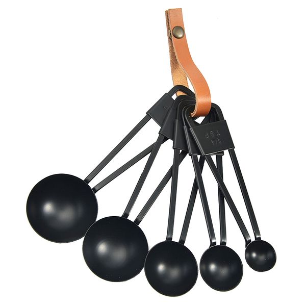 Alanes 5-In-1 Stainless Measuring Spoons Set for Liquid &amp; Dry Ingredients