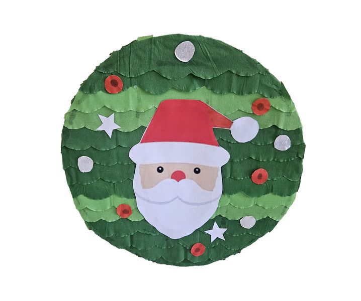 Santa Face Small Round Pinata