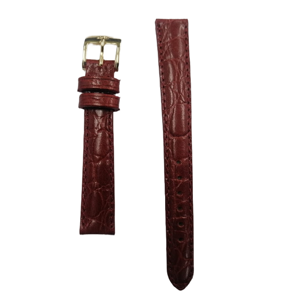 Aero Comfort Croco Grain Watch Strap - 12mm