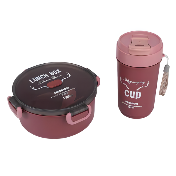 Round Lunch Box Pink