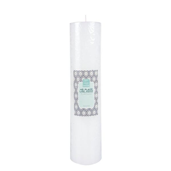 Pillar Candles - Scented - White - 30cm x 7cm - 4 Pack