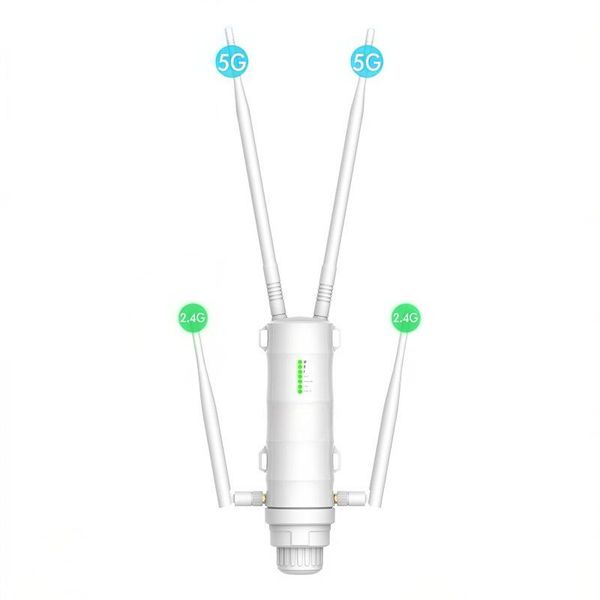 Ac1200 Outdoor Wifi Extender, Long Range Dual Ba image