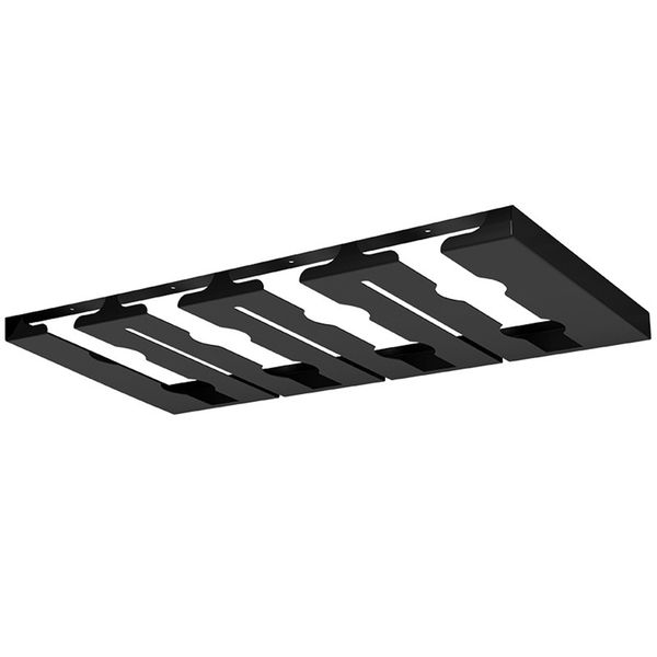 4 Rows Under Cabinet Stemware Wine Glass Holder For Kitchen Bar Restaurant