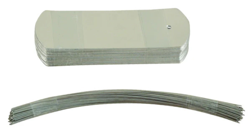 Aluminum Labels with Ties