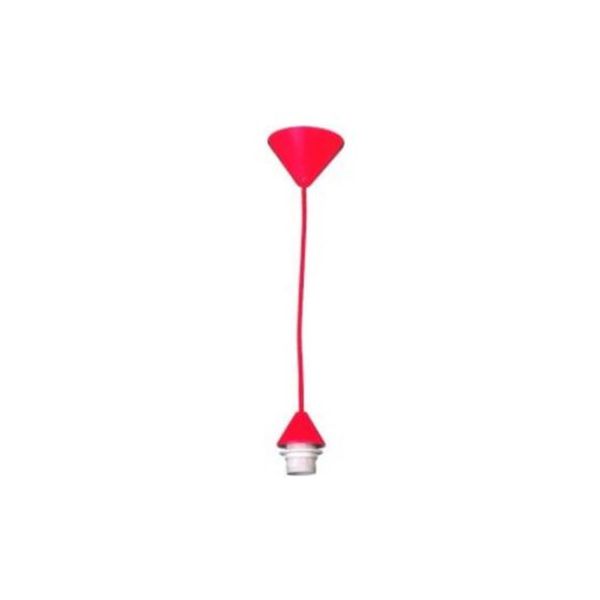 ACDC - Red Pp Ceiling Rose And Silicon Lamp Cup,small Type,e27