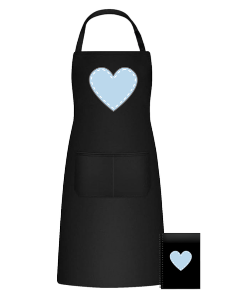 Blue Heart Fun Kitchen Braai Apron Christmas Birthday Gift 505