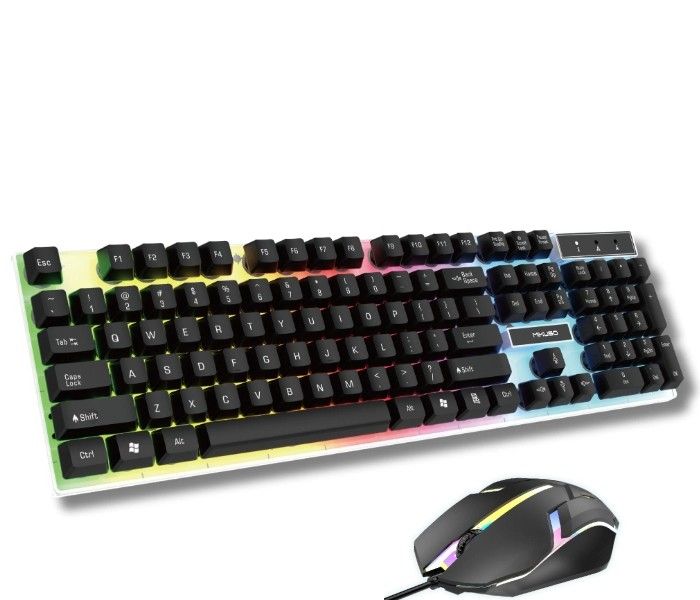 RGB Backlight Wired USB Keyboard and Mouse Combo
