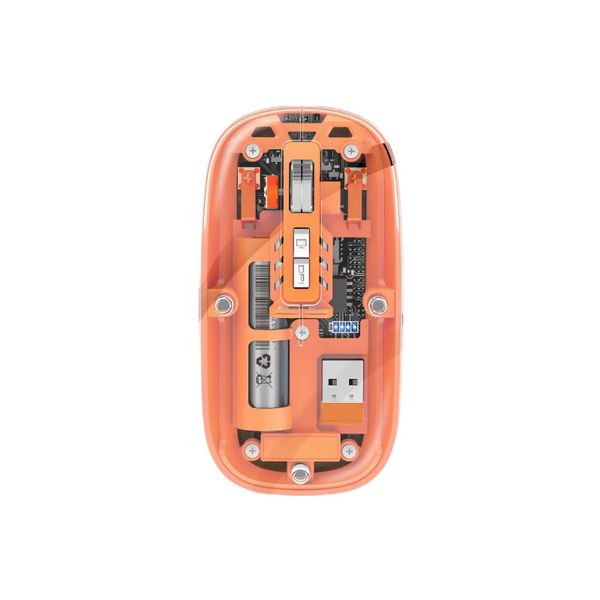 Transparent Wireless Rechargeable Mouse -AB-DN26