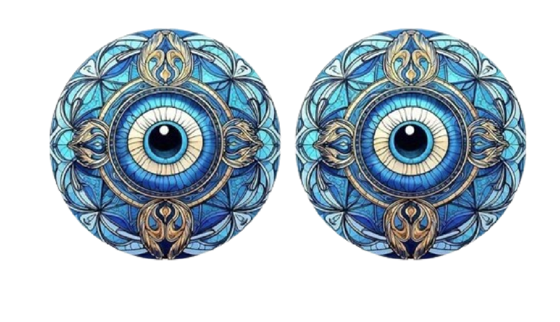 Evil Eye Coasters x 2