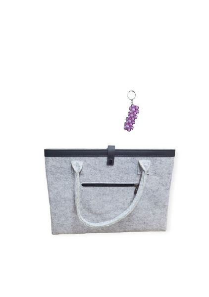 SE-155 Felt Handheld Laptop Bag 17Inch And A Keyholder