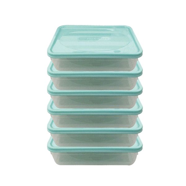 Value 6 Pack Lunch Boxes - 1200ml