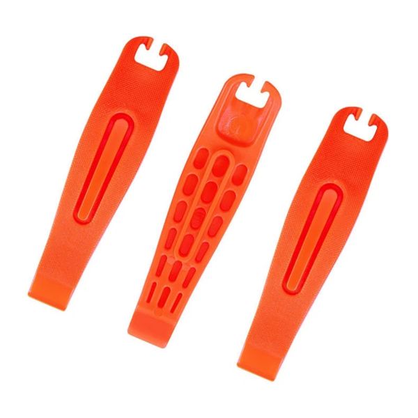 3 Pieces/Set Portable Bicycle Tyre Tire Lever Wheel Repair Tool Set -Orange