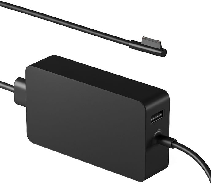 Replacement charger for 65W Microsoft Surface Pro 3 4 5 and 6 - 15V 4A 5V 1A