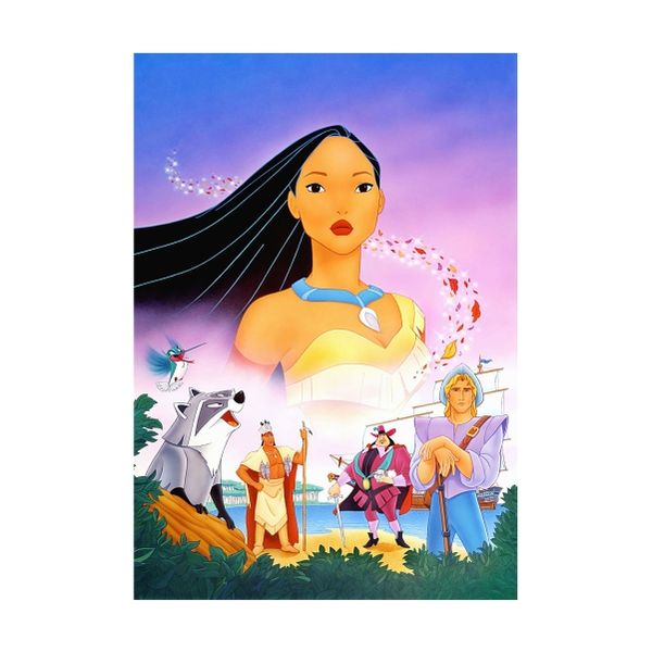 Pocahontas and captain John smith - A1 poster