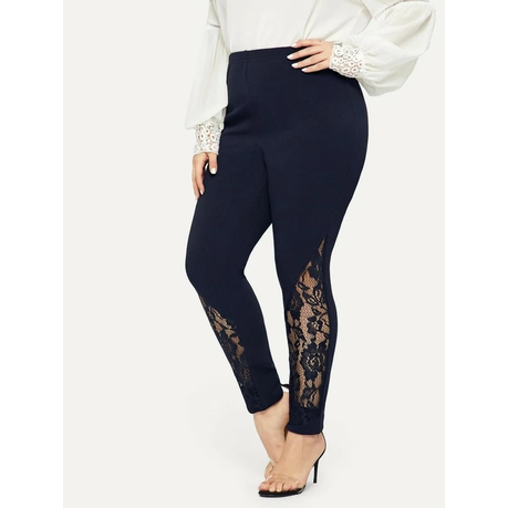 Lace Insert Stretch Leggings  Shop Today. Get it Tomorrow