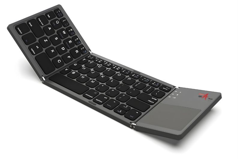 Foldable Bluetooth Keyboard, Rechargeable Portable Wireless- Keyboard -V11