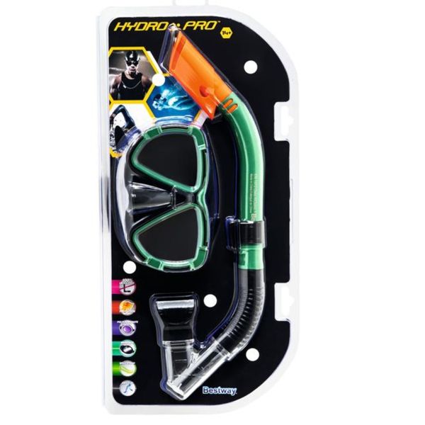 Bestway - Hydro-Pro Dive Mira Mask &amp; Snorkel Set - Green - 14yrs+