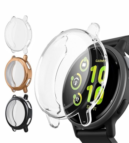 3Pack TPU Bumper Screen Protector Case Compatible With Garmin Vivoactive 5