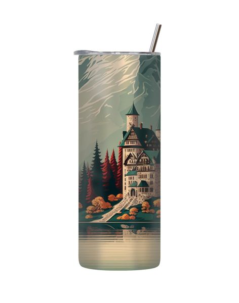 Building 20 Oz Tumbler with Lid Straw Trendy Cool Image Graphic Present 217