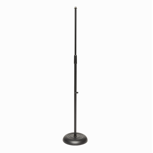 Stagg MIS 1120BK Microphone Floor Stand w/heavy Solid Round Black Base