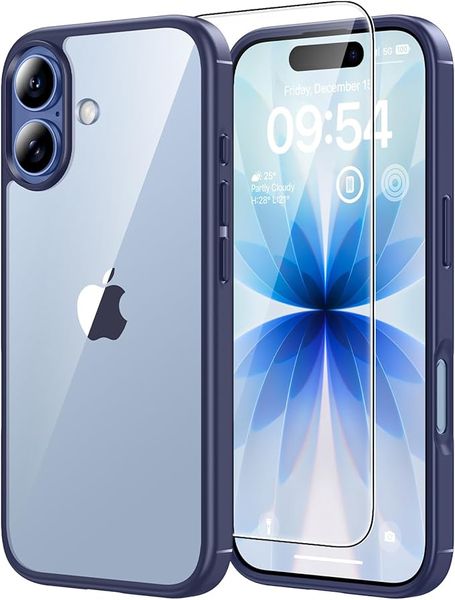 Phone Case Compatible with iPhone 17 Anti-Yellowing with Screen Protector