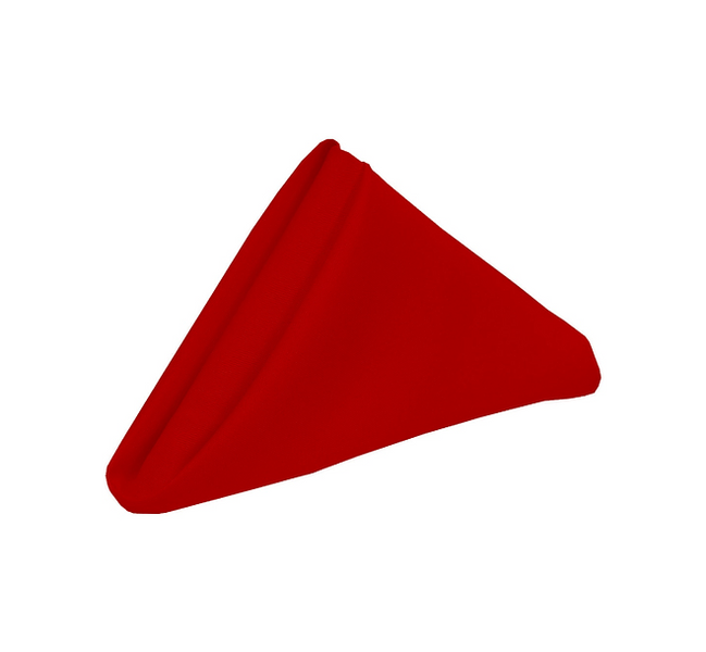 Set of 10 Red Napkin 35cm