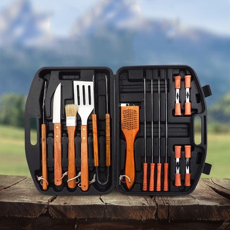 Stainless steel bbq discount set