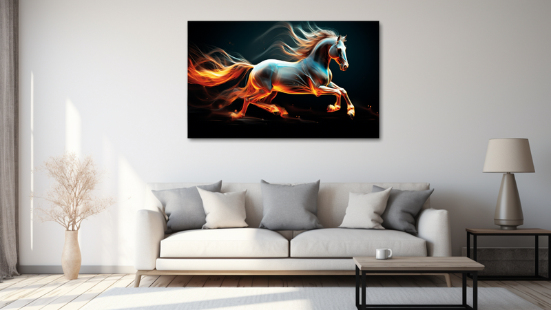 Canvas Wall Art -Horse Creative Abstract - MT0225
