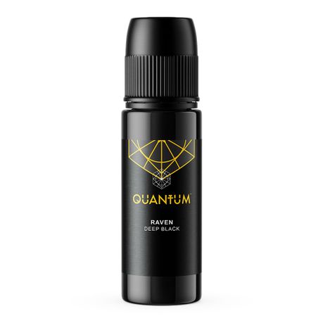 Quantum Premium USA made Tattoo Ink - Raven Black (Ultra Deep Black) 30ml Image